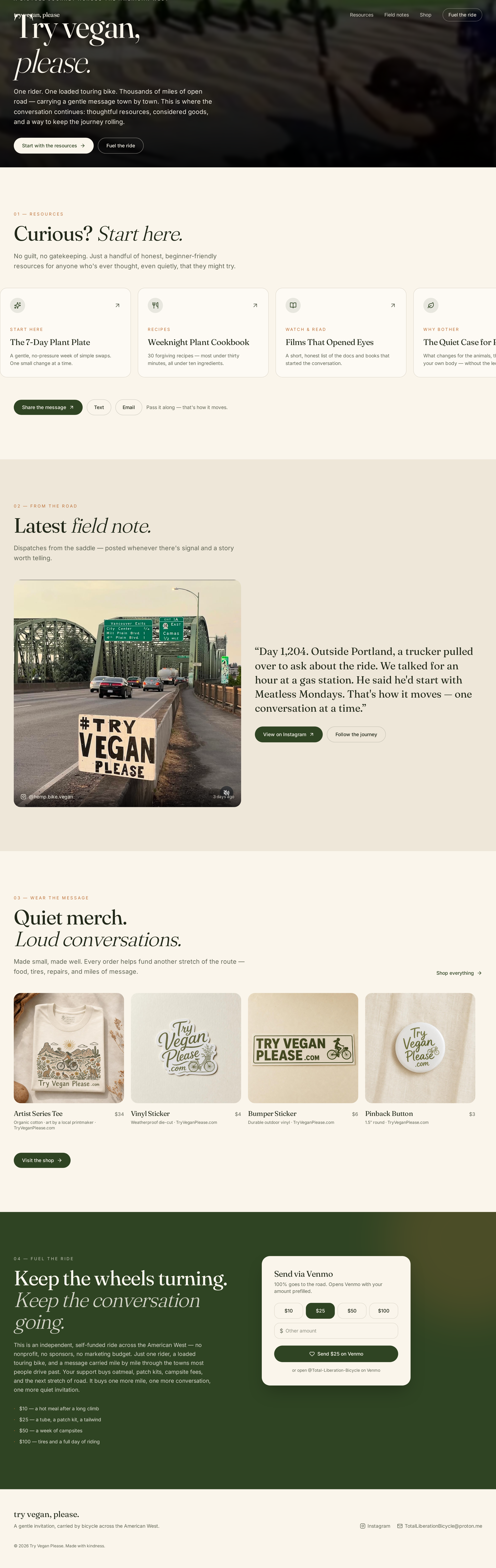 Try Vegan Please preview